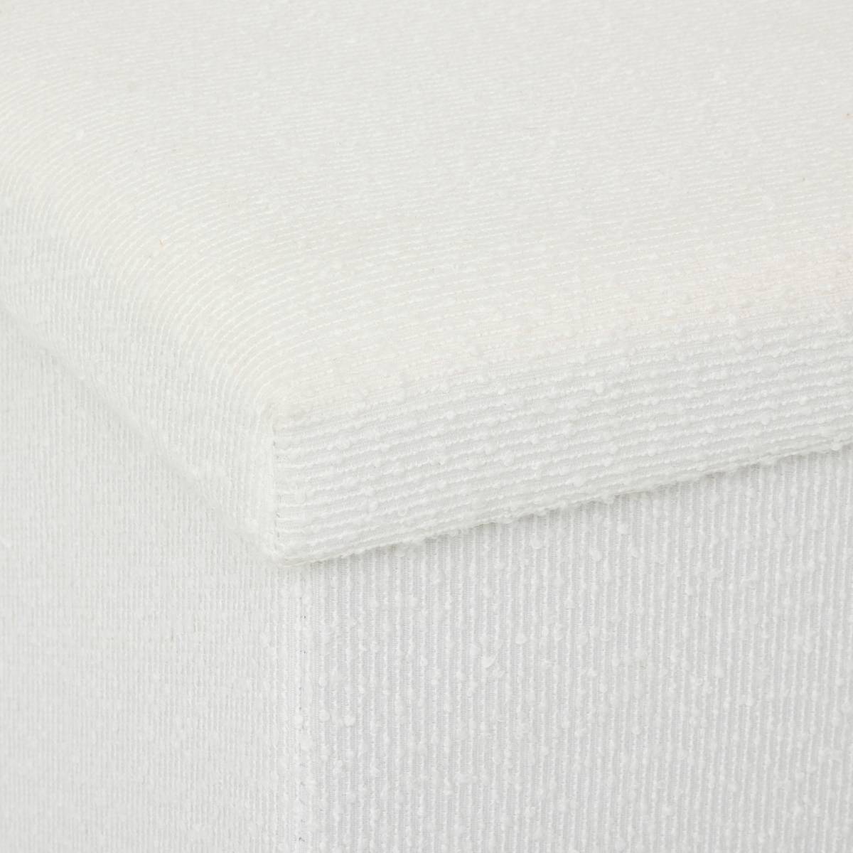Pouf pliable bouclette, 31x31 cm, beige