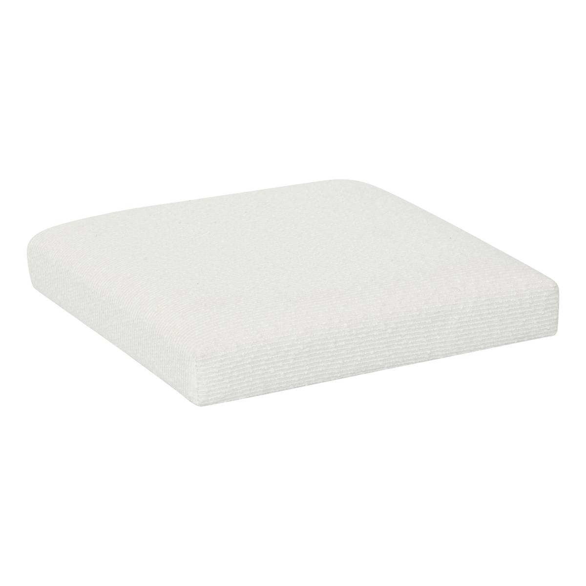 Pouf pliable bouclette, 31x31 cm, beige