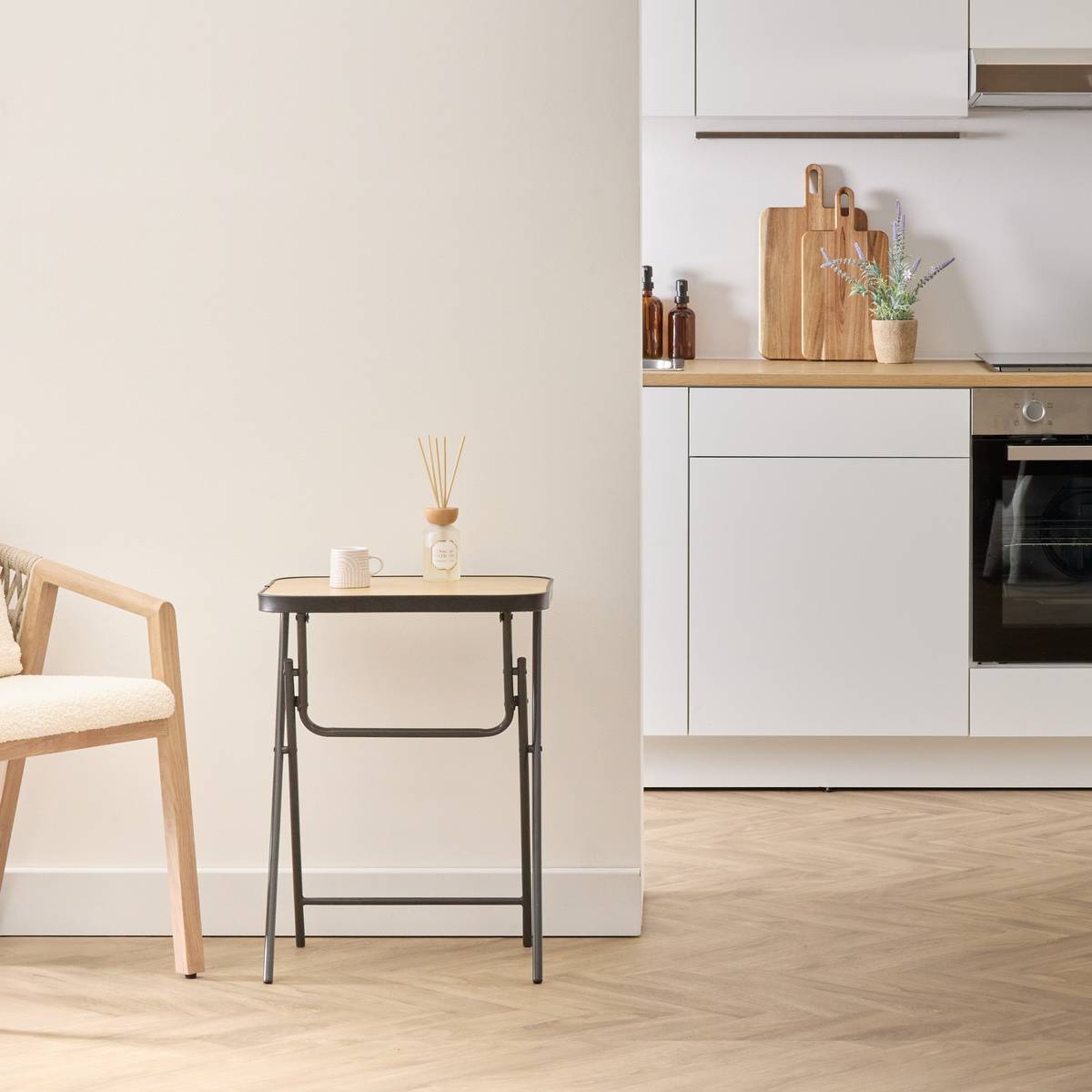 Table, 1 place, beige Flexy +