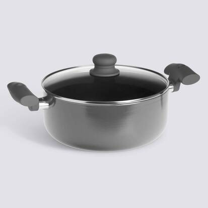 Faitout inox et aluminium, d.24,5 cm Néo
