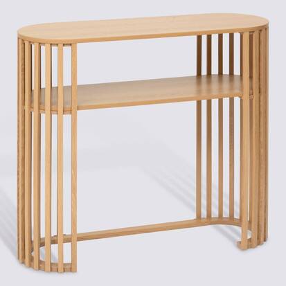console-2-etageres-effet-bois