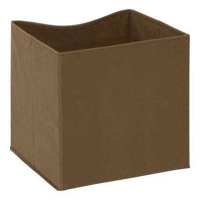 Boîte en mdf - panneau de fibres de bois, 31x31 cm, marron 