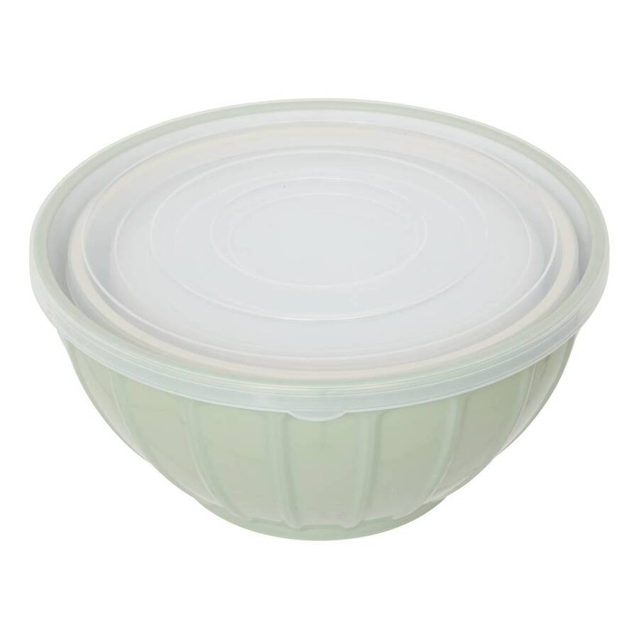 Lot de 3 saladiers avec couvercle, d.9/23/26 cm