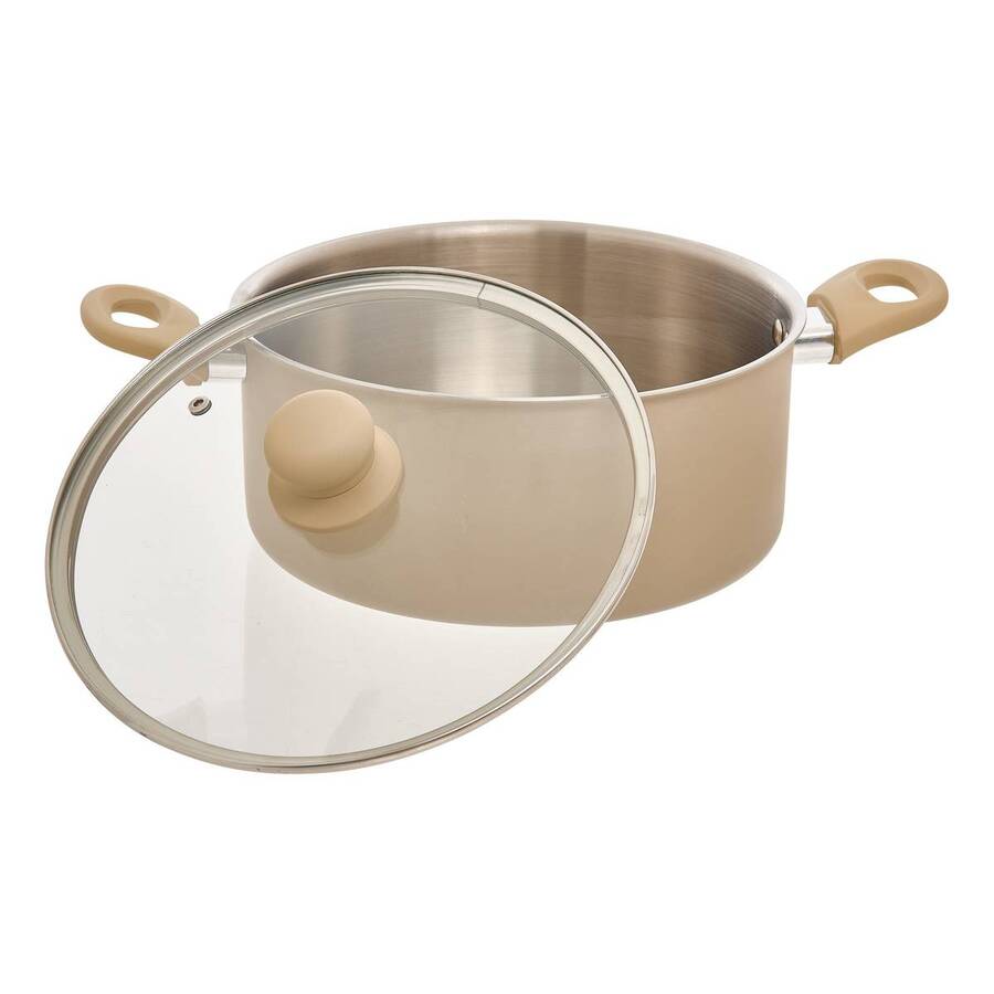 Faitout inox et aluminium, d.24 cm Solstice