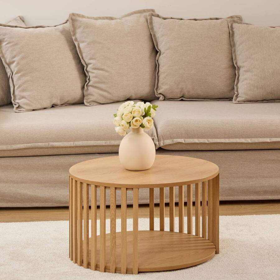 Table basse, beige Slat