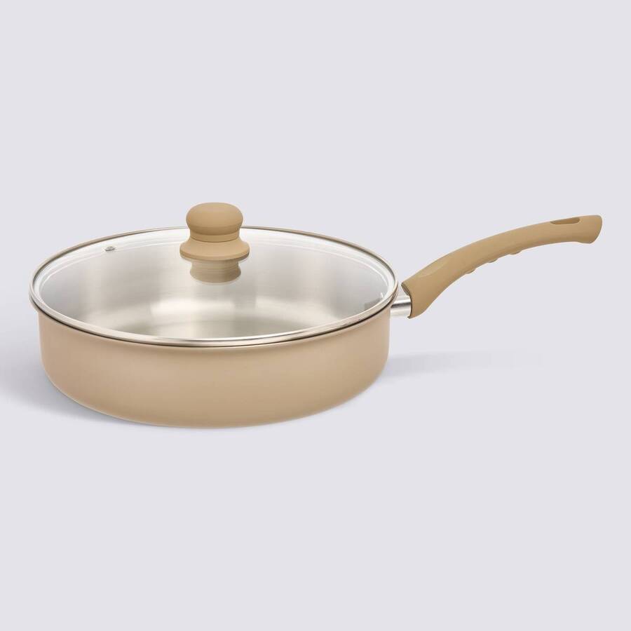 Sauteuse inox et aluminium, d.28 cm Solstice