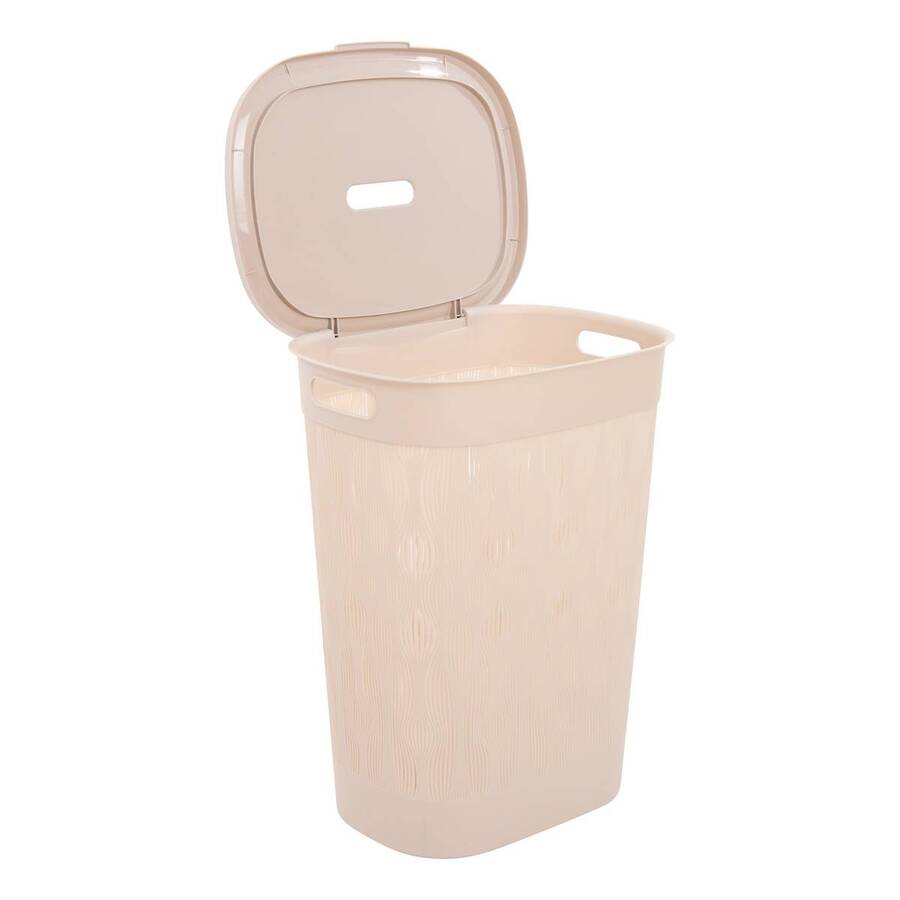 Corbeille à linge, 40 l, beige Leaf
