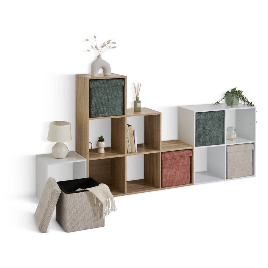 Pouf pliable, 31x31 cm, vert foncé Mix'n modul