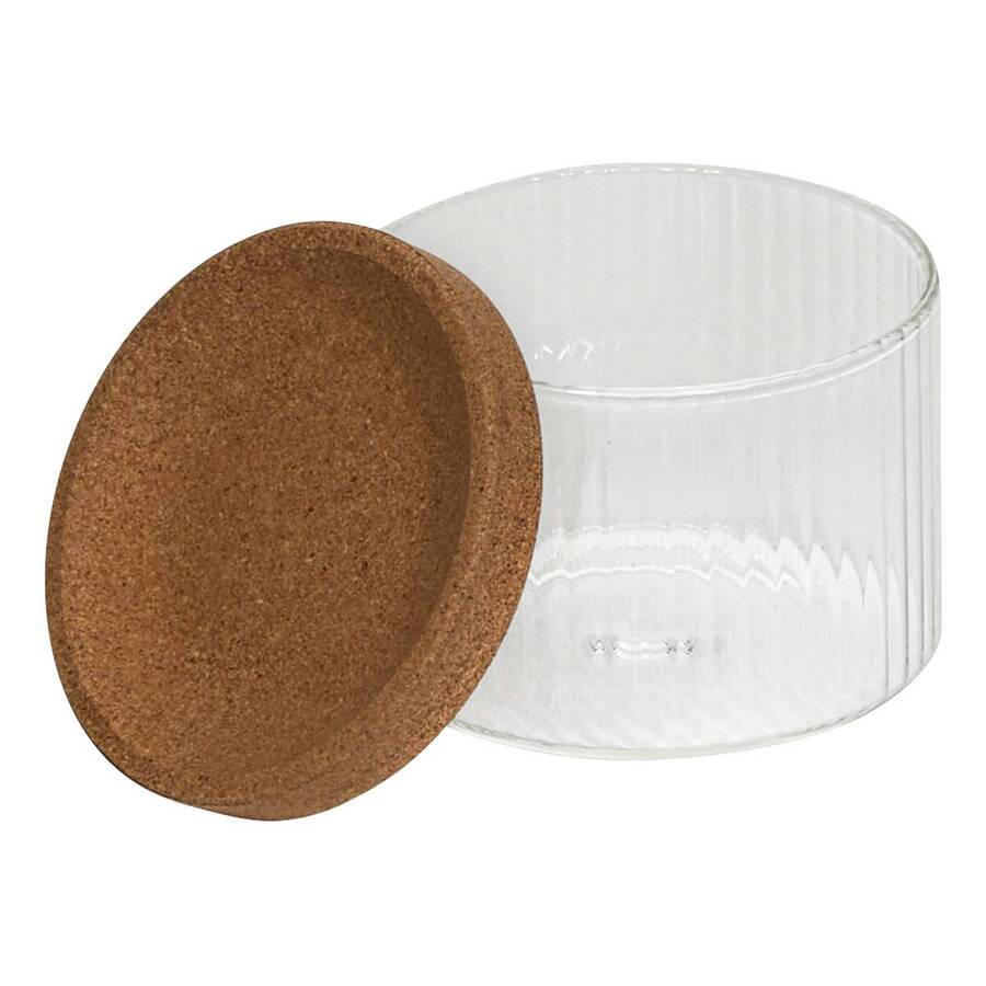 Lot de 4 organiseurs en verre avec support