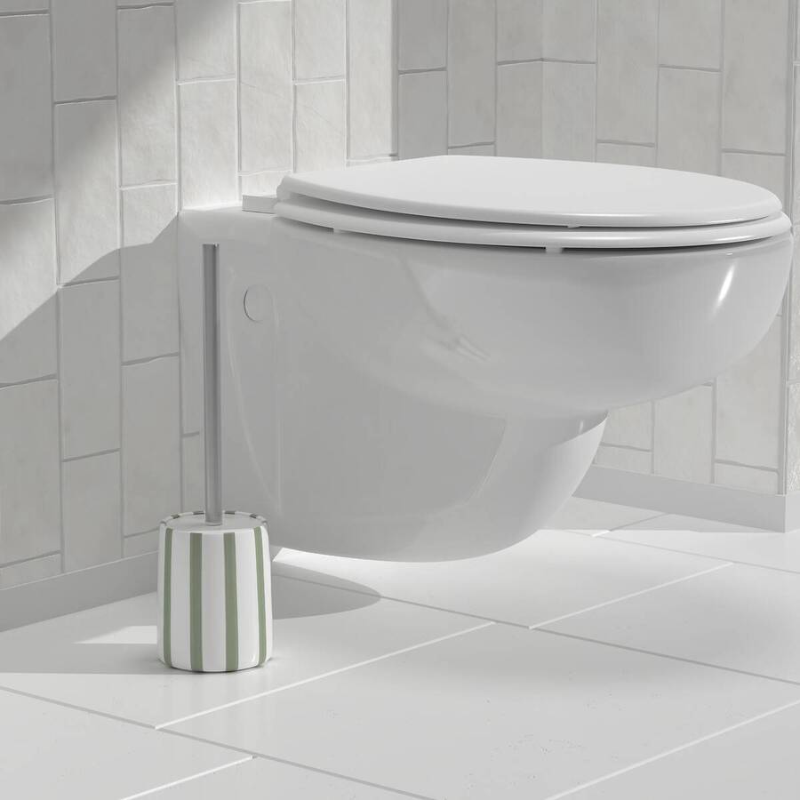 Brosse wc, vert céladon Strio