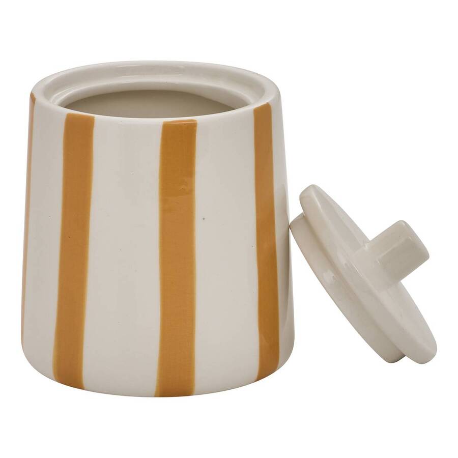 Pot à cotons, beige Strio
