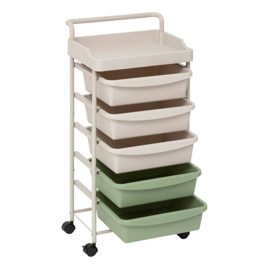 Tour 6 niveaux, beige / vert Deskolor
