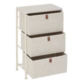 Tour de rangement, 3 tiroirs, argile Tissa