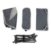 Chaise de camping pliante, gris