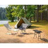 Chaise de camping pliante, gris