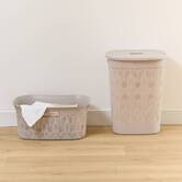 Corbeille à linge, 40 l, beige Leaf