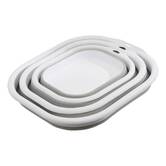 Lot de 3 bassines rétractables, 3/5/10l, gris Retract