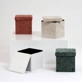 Pouf pliable, 31x31 cm, vert foncé Mix'n modul