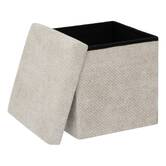 Pouf pliable, 31x31 cm, beige Mix'n modul
