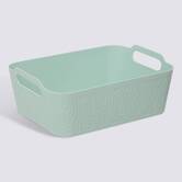 Panier en plastique, 6,7l, vert céladon Arche