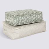 Lot de 2 housses de rangement, l.50/60 cm Florea