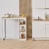 Table de bar, 2 places, blanc Eat up