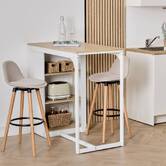Table de bar, 2 places, blanc Eat up
