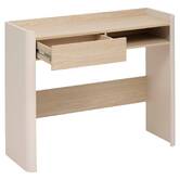 Console, 1 tiroir, effet bois, argile Roundy
