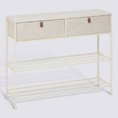 Console, 2 tiroirs, argile Tissa