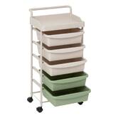 Tour 6 niveaux, beige / vert Deskolor