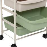 Tour 6 niveaux, beige / vert Deskolor