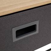 Console, 2 tiroirs, noir Tissa