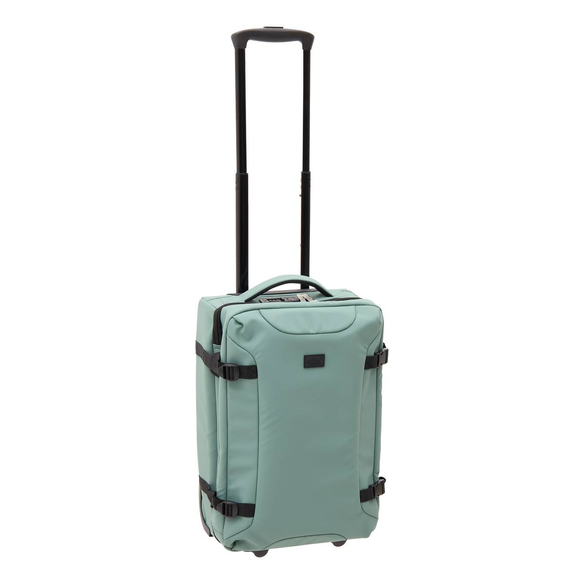 Set de 3 valises souples, 2 roues, fermeture tsa, vert