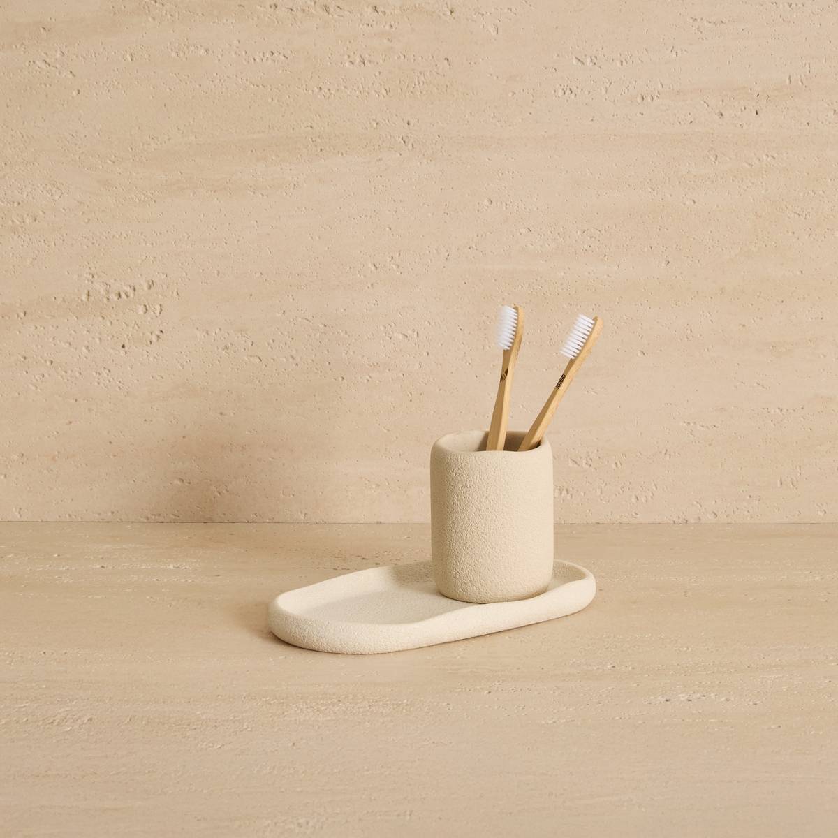 Porte-brosse à dents, beige