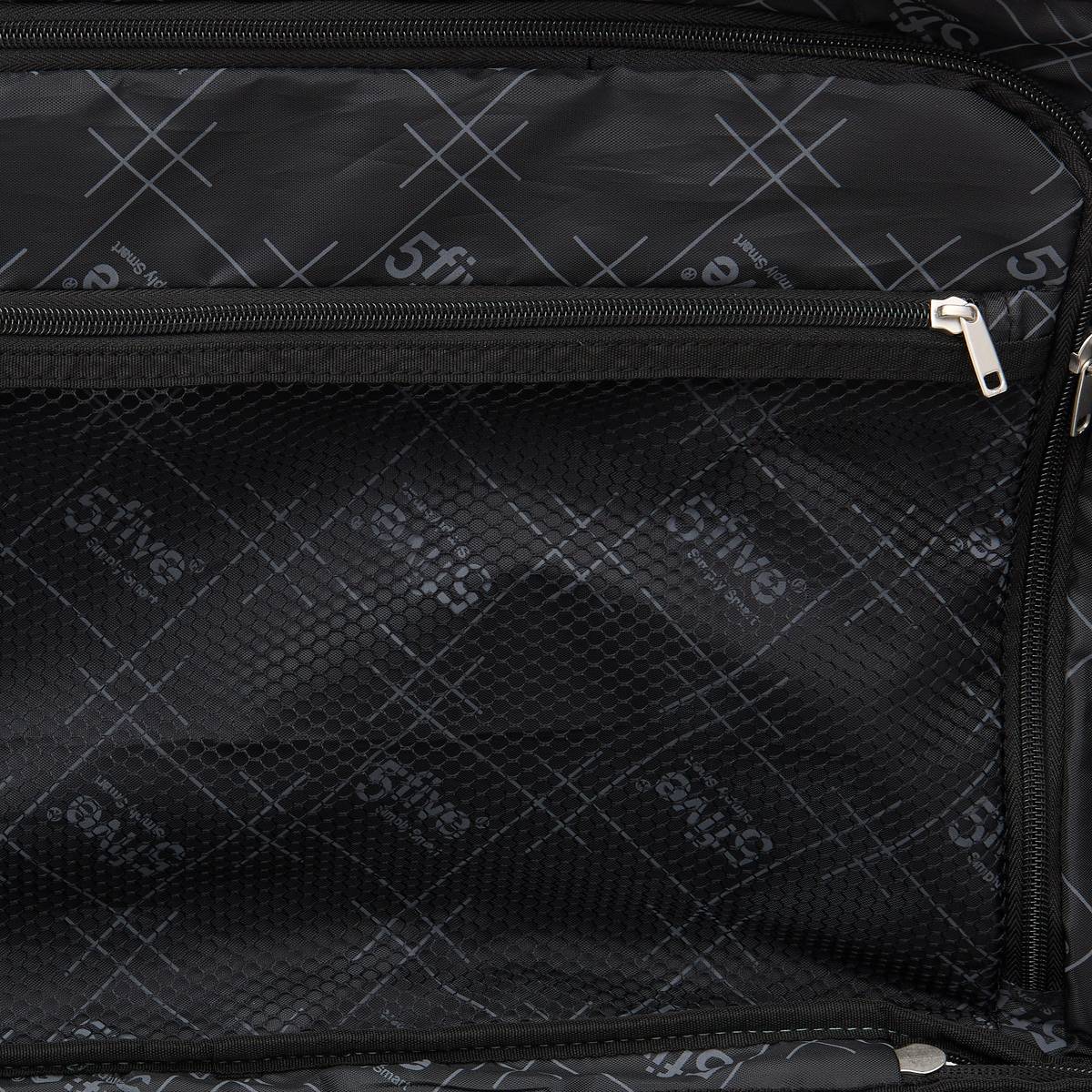 Set de 3 valises souples, 2 roues, fermeture tsa, noir
