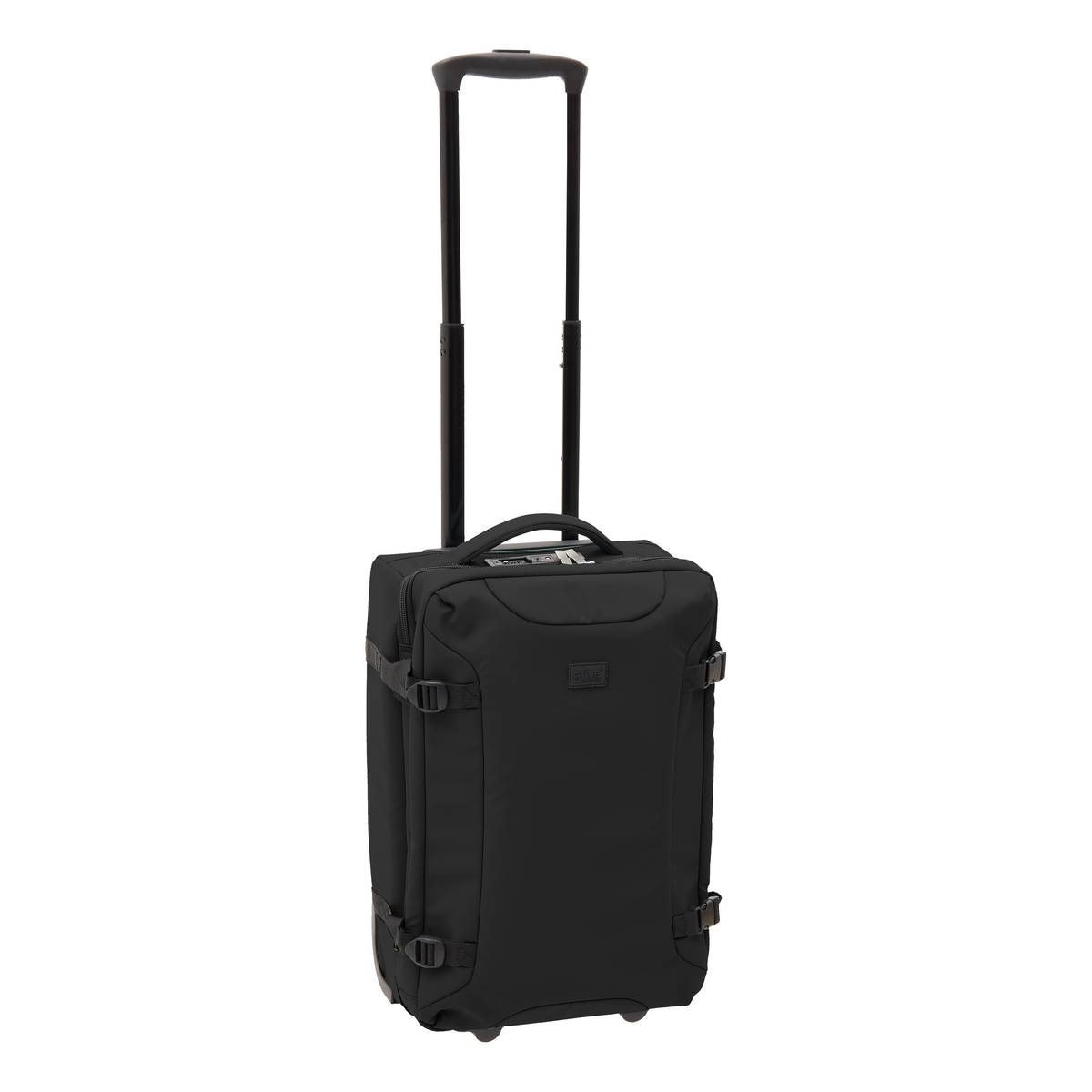 Set de 3 valises souples, 2 roues, fermeture tsa, noir