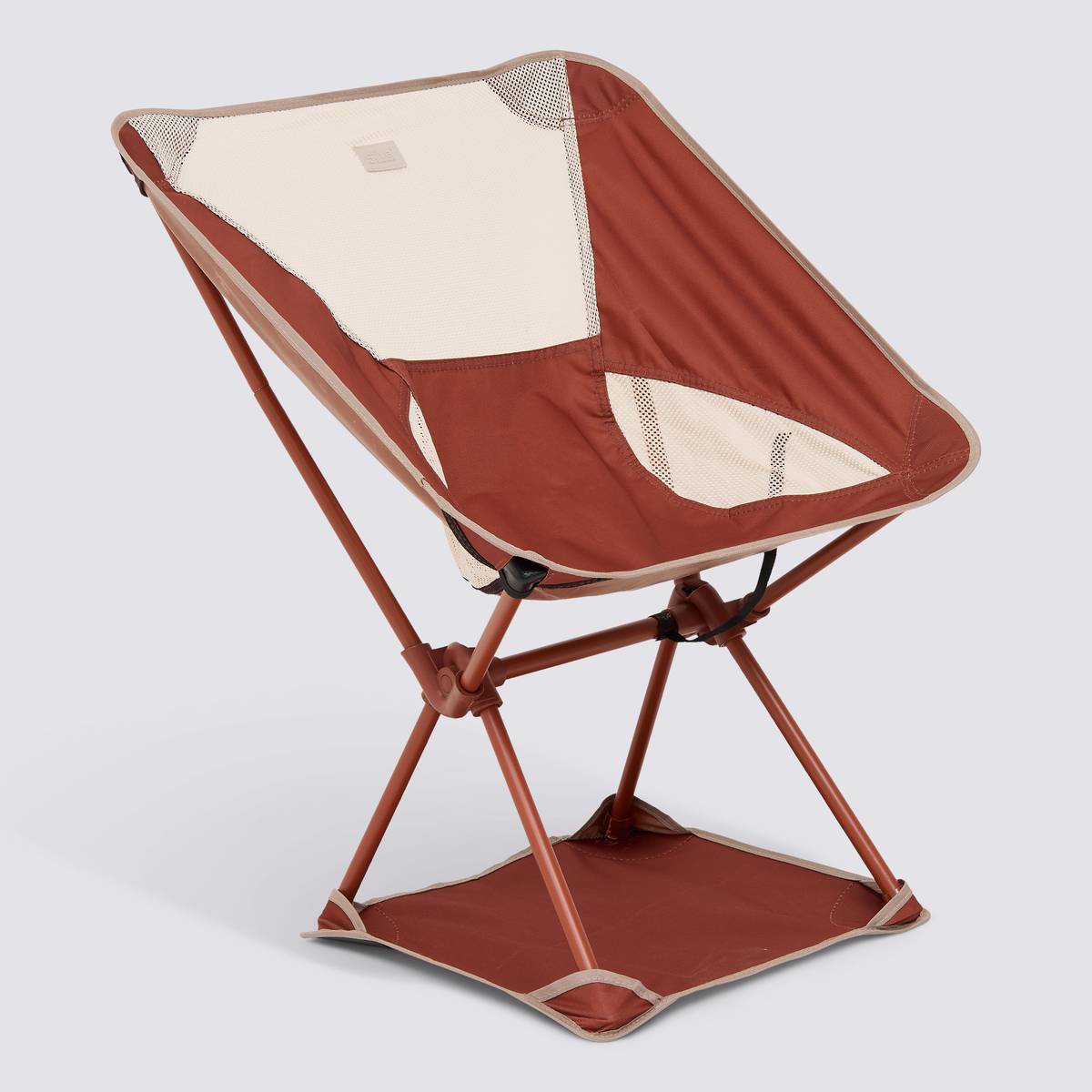 Chaise de camping pliante, rouge terracotta