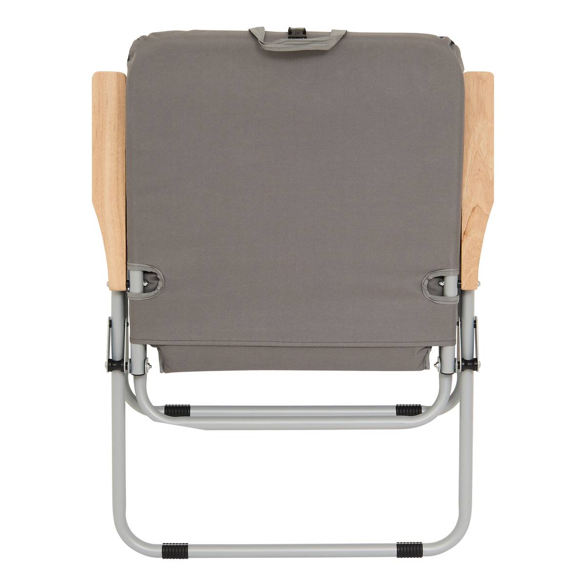 Fauteuil de camping pliant, gris anthracite