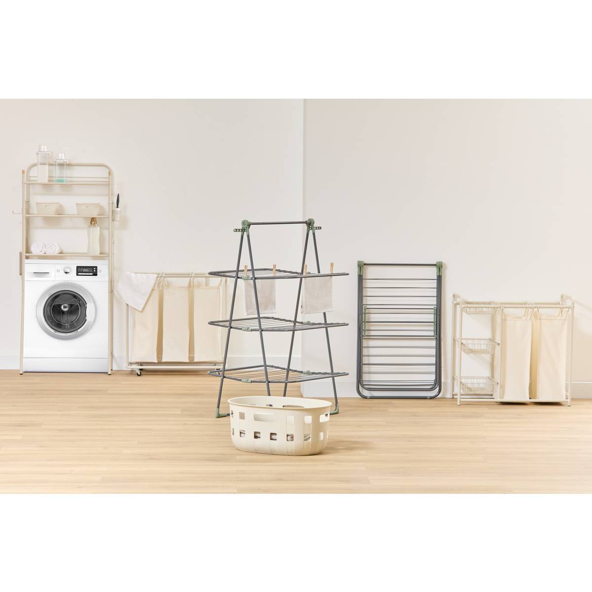 Panier à linge, 48 l, beige Linea