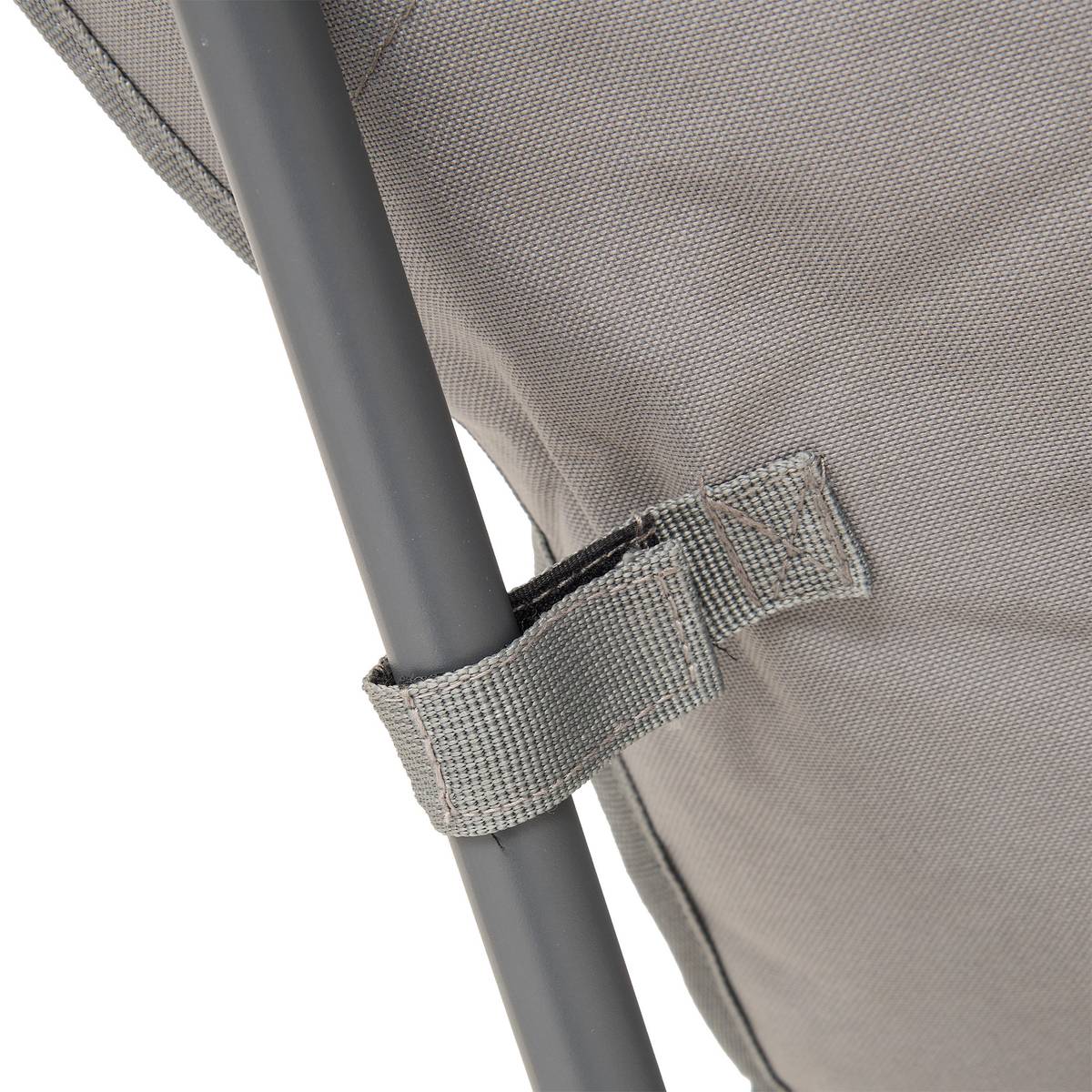 Fauteuil de camping pliant, gris