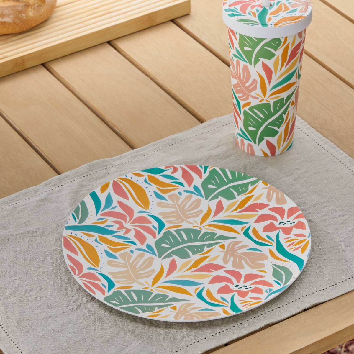 Assiette, d.25 cm, multicolore Eden