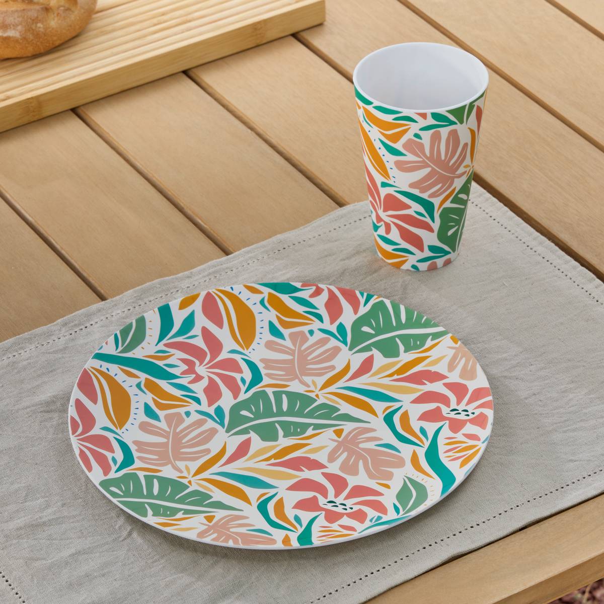 Assiette, d.25 cm, multicolore Eden