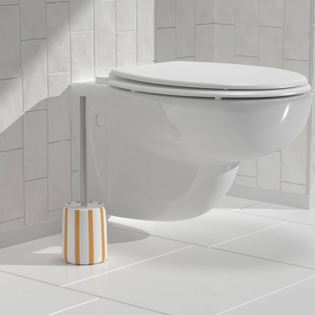 Brosse wc, jaune Strio
