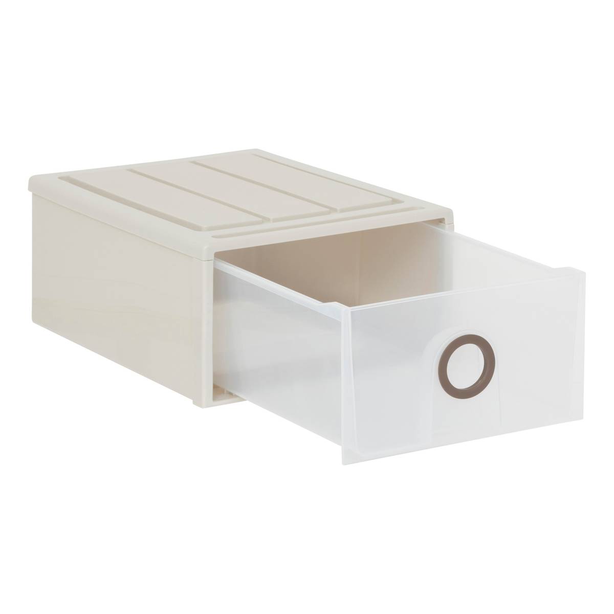 Tiroir en polypropylène, 8,5l, beige