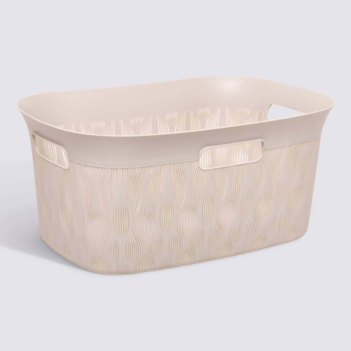 Panier en polypropylène, 38l, blanc Leaf