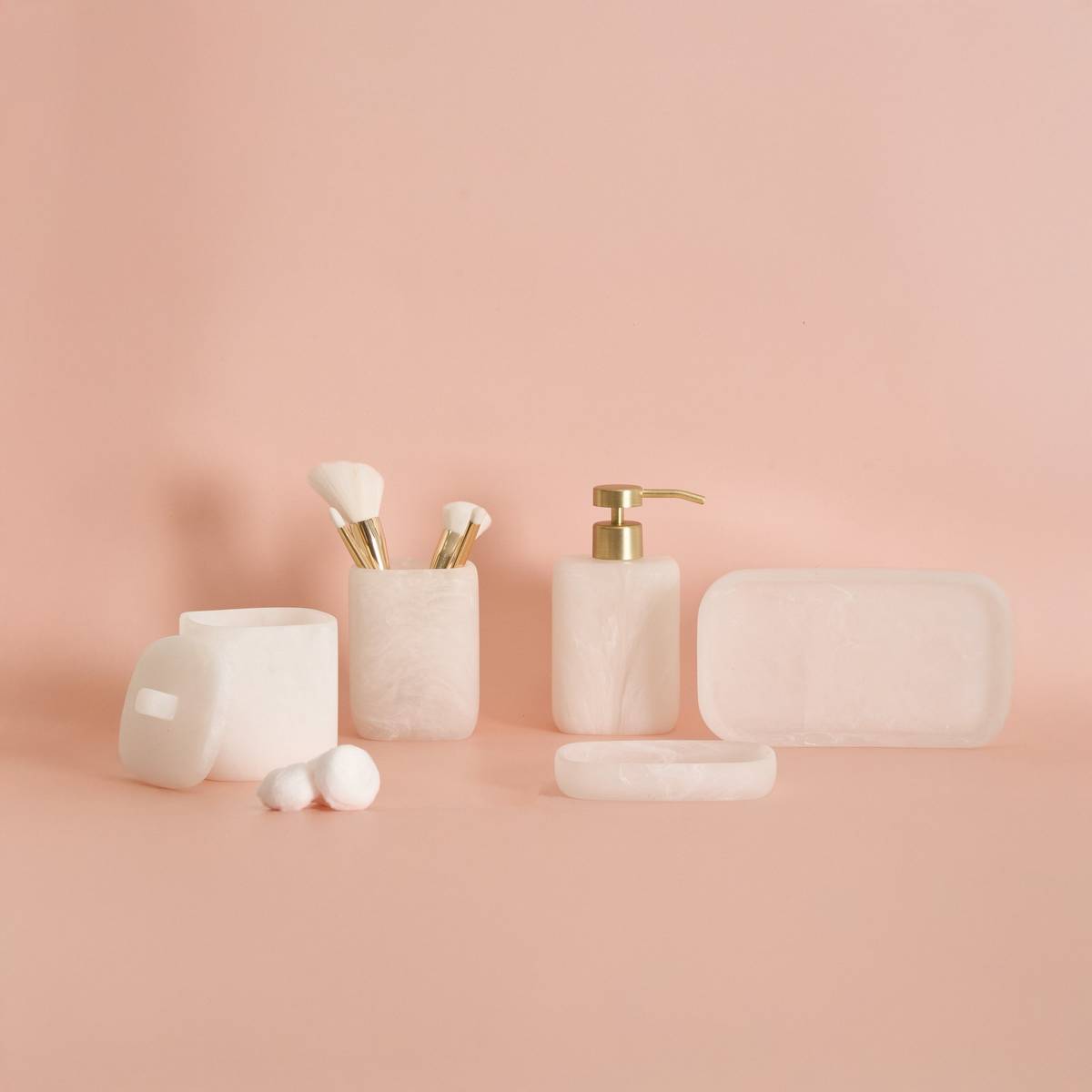 Porte-brosse à dents, blanc Cloudy