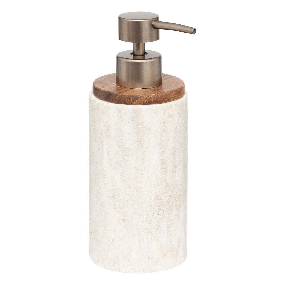 Kit de 2 accessoires de salle de bain, effet travertin