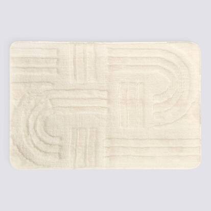 Tapis, 75x50 cm, blanc Strio