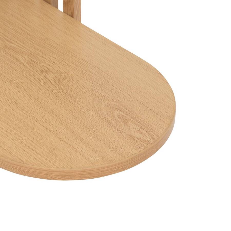 Bout de canapé ovale, beige Slat
