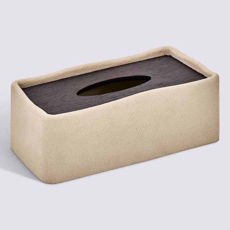 Boite à mouchoir, beige Oleya